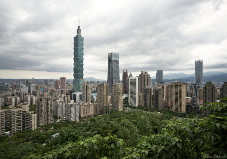 Taipei 101 and the Xinyi commercial area around it