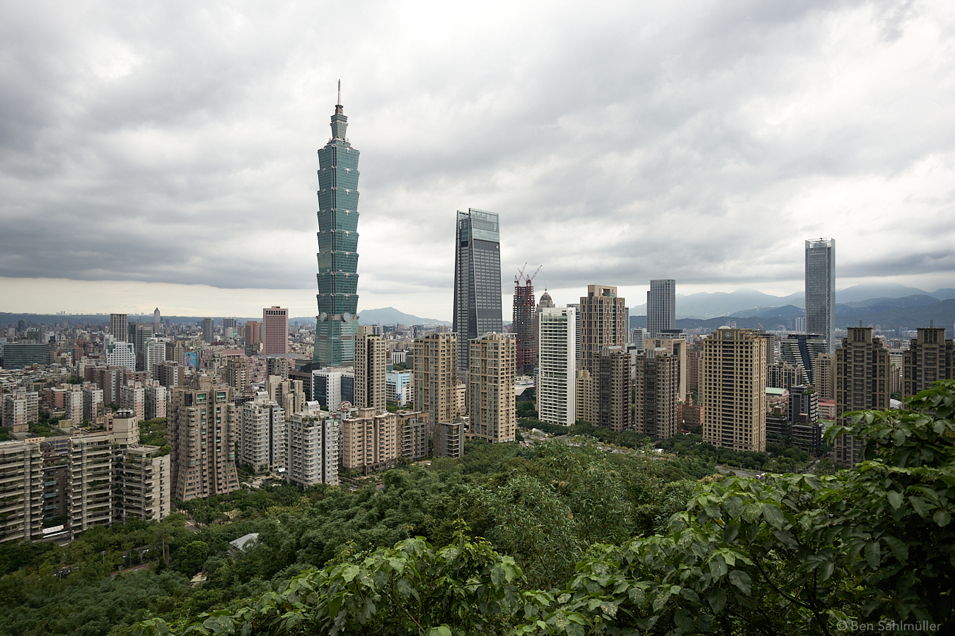 Taipei 101 and the Xinyi commercial area around it